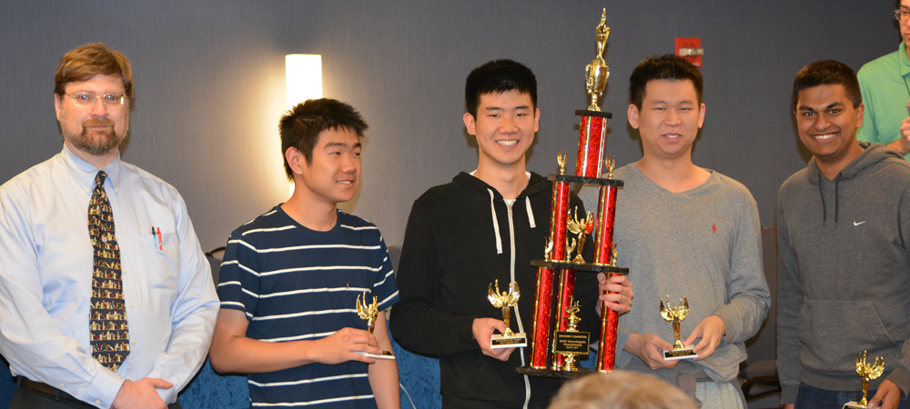 UC&nbsp;Berkeley&nbsp;C with their First-Place Division&nbsp;II trophy from the 2017 Intercollegiate Championship Tournament