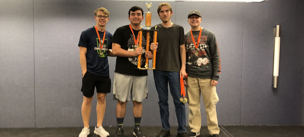 Chipola College's A team, winners of the 2024 Community College Championship Tournament