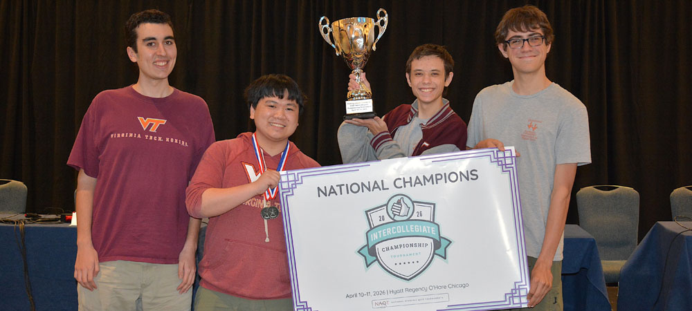 Virginia Tech, Undergraduate champions of the 2026 Intercollegiate Championship Tournament